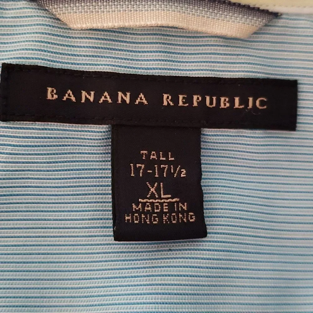 EUC Banana Republic Button Down Dress Shirt Sz XL (17-17.5)